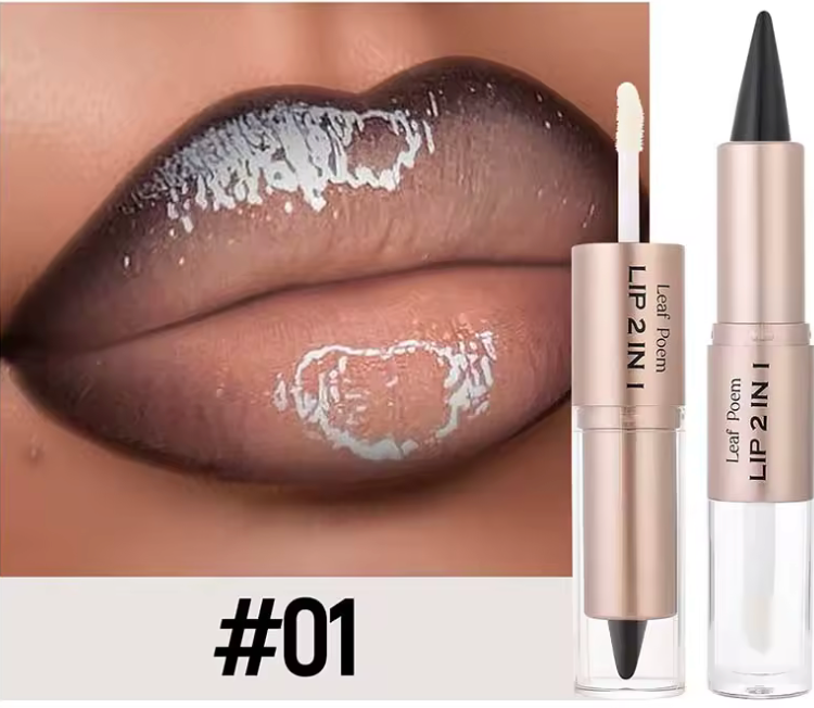 Crayon noir - gloss transparent